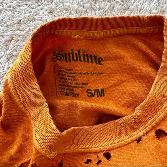 Sublime oversize tee ripped tshirt S/M but fits L/XL too - Picture 2 of 11